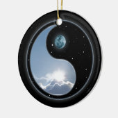 Sun-Moon Yin-Yang Keramisch Ornament (Links)