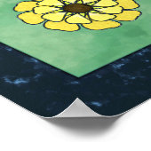 Sun Moon Yin Yang Symbol Art Poster (Hoek)