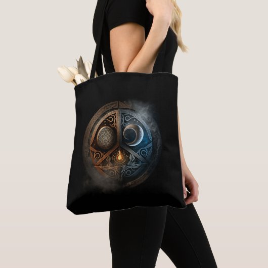 Sun & Moon Yin-Yang Tote Bag (Dichtbij)