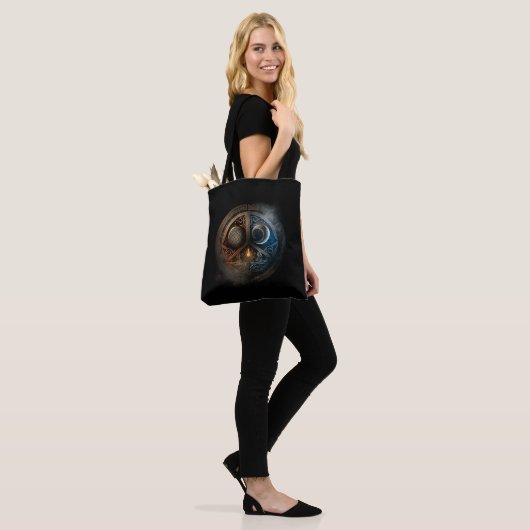 Sun & Moon Yin-Yang Tote Bag (Op model)