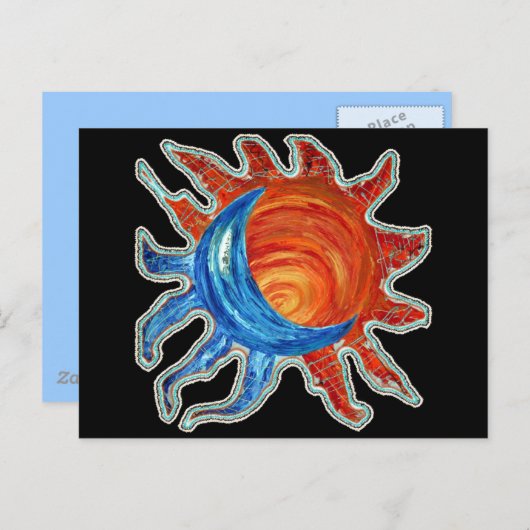 Sun N Moon Briefkaart (Voorkant / Achterkant)