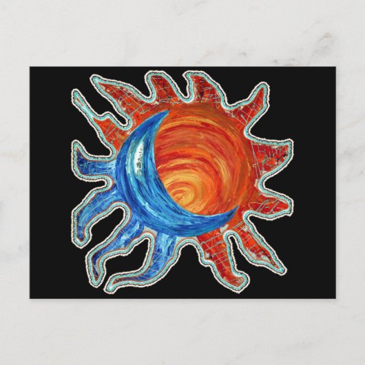 Sun N Moon Briefkaart (Voorkant)