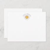 Sun-naam Notitiekaartje (Voorkant / Achterkant)