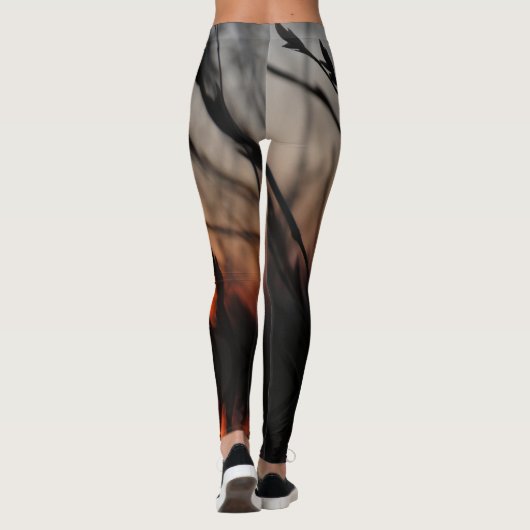 Sun Natuur Sunset Photo Custom Leggings (Achterkant)