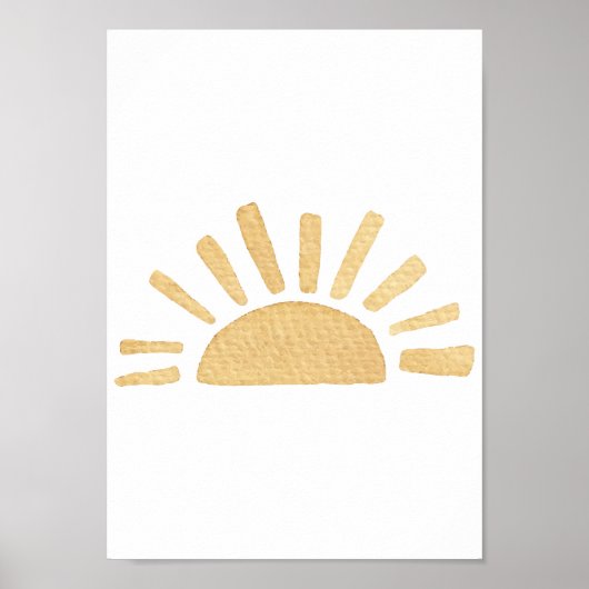 Sun Nursery Poster Boho Kinder Room Decor (Voorkant)