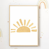 Sun Nursery Poster Boho Kinder Room Decor