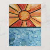 Sun Ocean Briefkaart (Voorkant)