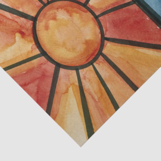 Sun Ocean Tissuepapier (Detail)