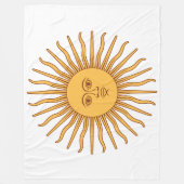 Sun of May Fleece Deken (Voorkant)