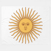 Sun of May Fleece Deken (Voorkant (Horizontaal))