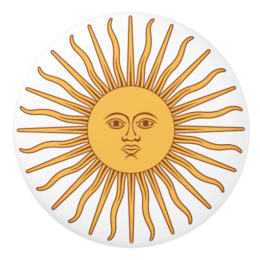 Sun of May Keramische Knop (Voorkant)