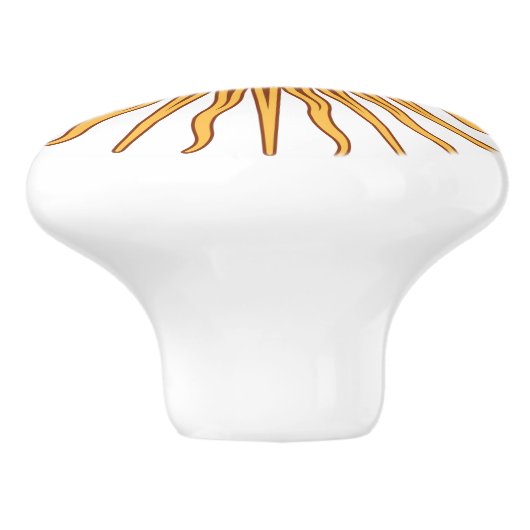 Sun of May Keramische Knop (Zijkant)