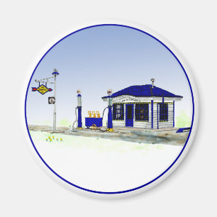 Sun Oil Station Magneet