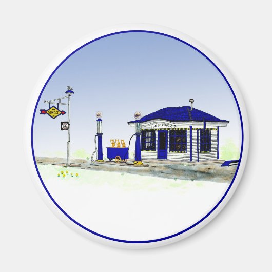 Sun Oil Station Magneet (Voorkant)