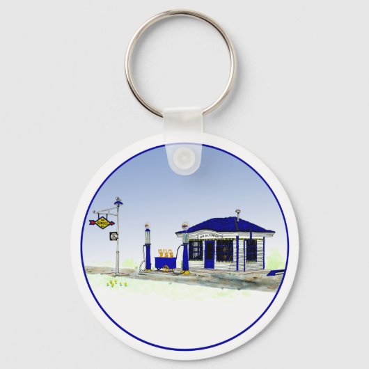 Sun Oil Station Sleutelhanger (Voorkant)