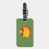 Sun Oranje Pumpkin Bagagelabel (Voorkant verticaal)