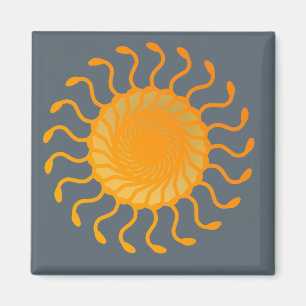 Sun Ornament Design Magneet