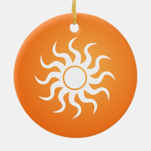Sun Ornaments Keramisch Ornament (Achterkant)