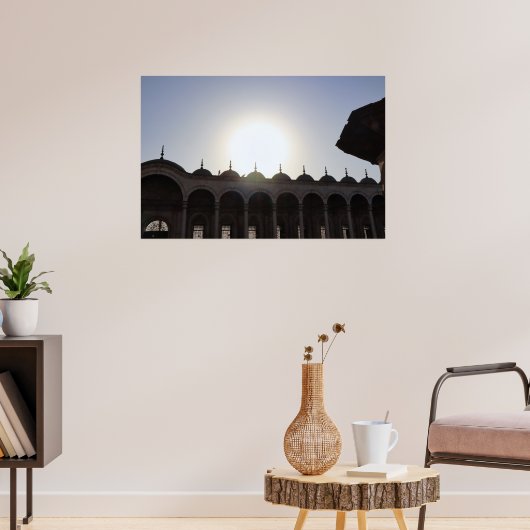Sun Over Cairo Mosque Poster (Woonkamer 3)