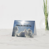 Sun Over Clouds Verjaardag Kaart (Voorkant)