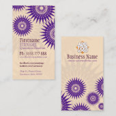 Sun Paarse Rosea w/Logo Visitekaartje (Voorkant / Achterkant)