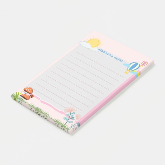 Sun Paddenstoelen Air Hete Ballonnen Post-it® Notes (Schuin)