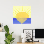 Sun Painting-kunst Poster (Thuiskantoor)
