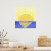Sun Painting-kunst Poster (Keuken)