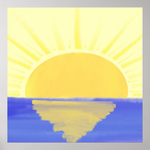 Sun Painting-kunst Poster