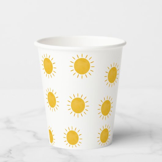Sun Paper Cup Papieren Bekers (Voorkant)