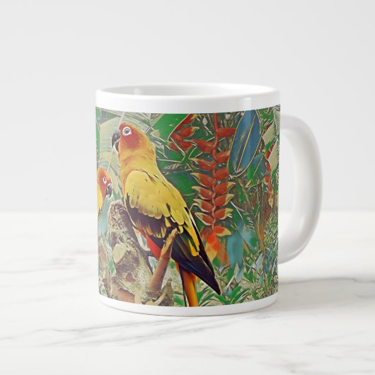 Sun Parakeets Grote Koffiekop (Voorkant rechts)