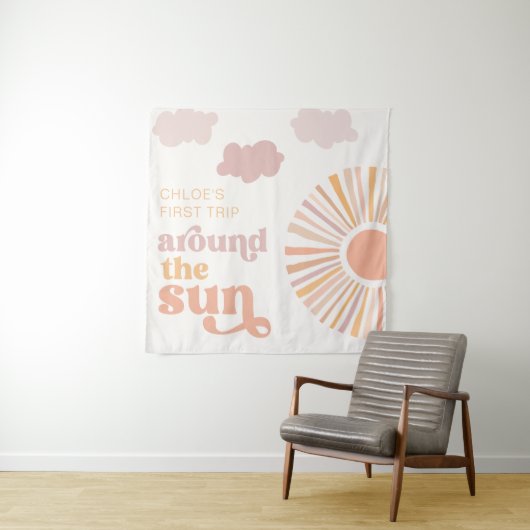 Sun Party Achtergrond Tapestry Wandkleed (In situ)