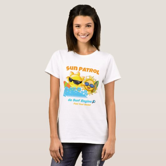 Sun Patrol Surfer T-Shirt (Voorkant volledig)