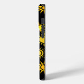 Sun-patroon 01 Black BG Case-Mate iPhone Case (Achterkant / Links)