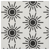 Sun Pattern 02 - Black Stof (Swatch)
