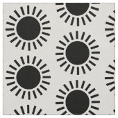 Sun Pattern - Black Stof (Swatch)