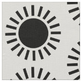 Sun Pattern - Black Stof (Close Up)