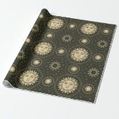 Sun Pattern Cadeaupapier (Uitgerold)