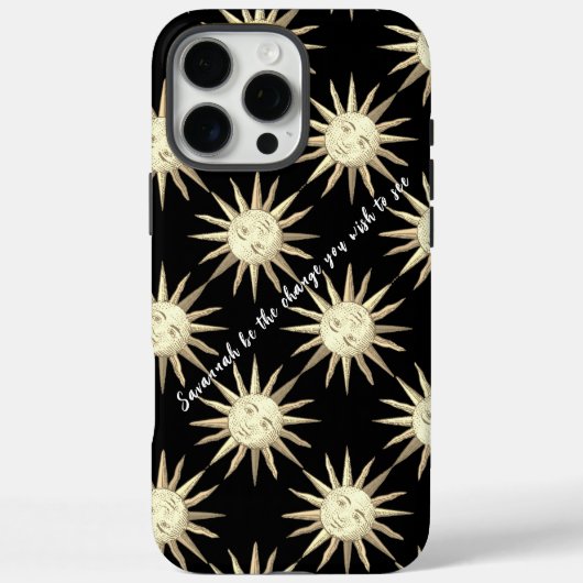  Sun Pattern Iphone Case (Achterkant)