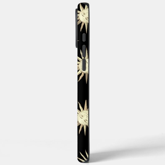  Sun Pattern Iphone Case (Achterkant / Links)