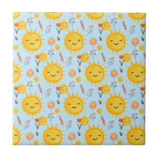 Sun Pattern Tegeltje