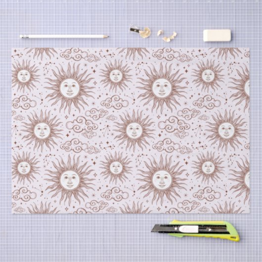 Sun Pattern Tissuepapier (Craft)