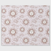 Sun Pattern Wrapping Paper Cadeaupapier (Vlak)