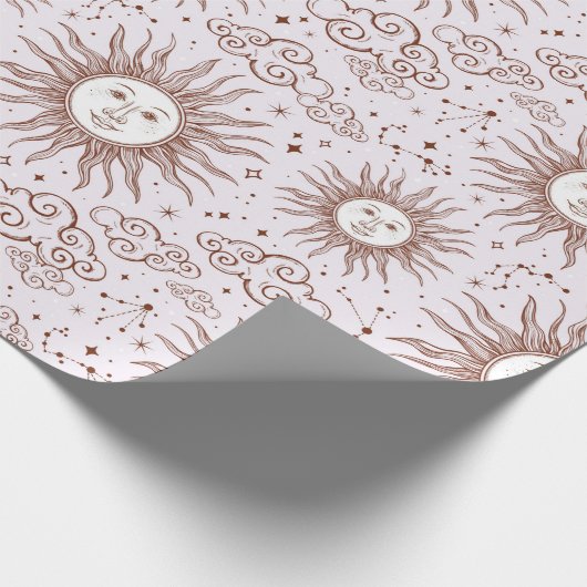 Sun Pattern Wrapping Paper Cadeaupapier (Hoek)