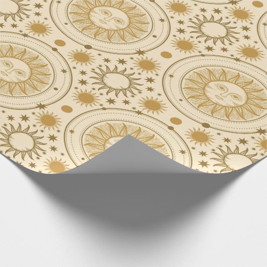 Sun Pattern Wrapping Paper Cadeaupapier (Hoek)
