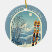 Sun Peaks BC Canada ski-souvenir Keramisch Ornament (Voorkant)