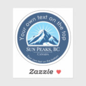 Sun Peaks British Columbia Canada Sticker (Vel)