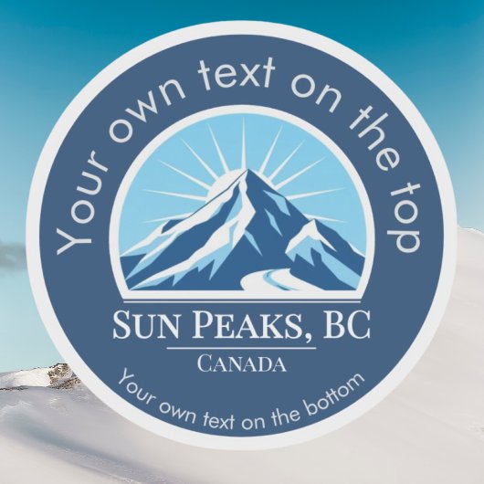Sun Peaks British Columbia Canada Sticker