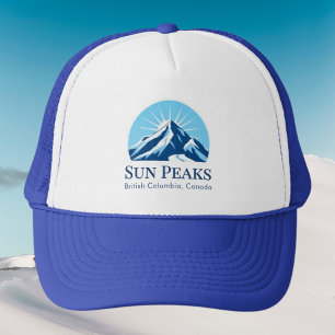 Sun Peaks Brits-Columbia Canada skioord Hoed Trucker Pet