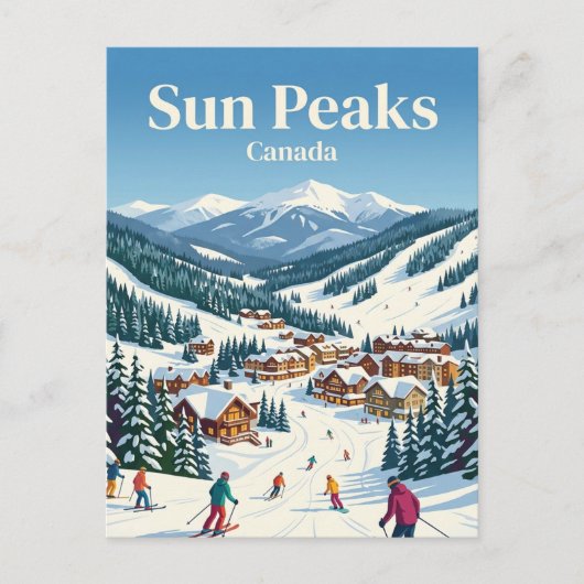 Sun Peaks Canada Briefkaart (Voorkant)